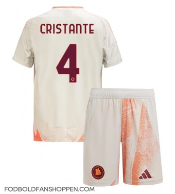 AS Roma Bryan Cristante #4 Udebanetrøje Børn 2024-25 Kortærmet (+ Korte bukser)